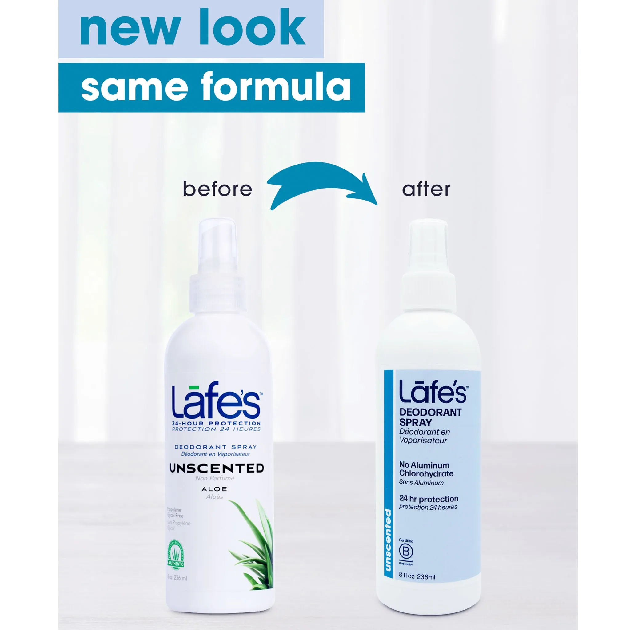 Lafe's Deodorant Spray Unscented (Fragrance Free) - 4 oz.