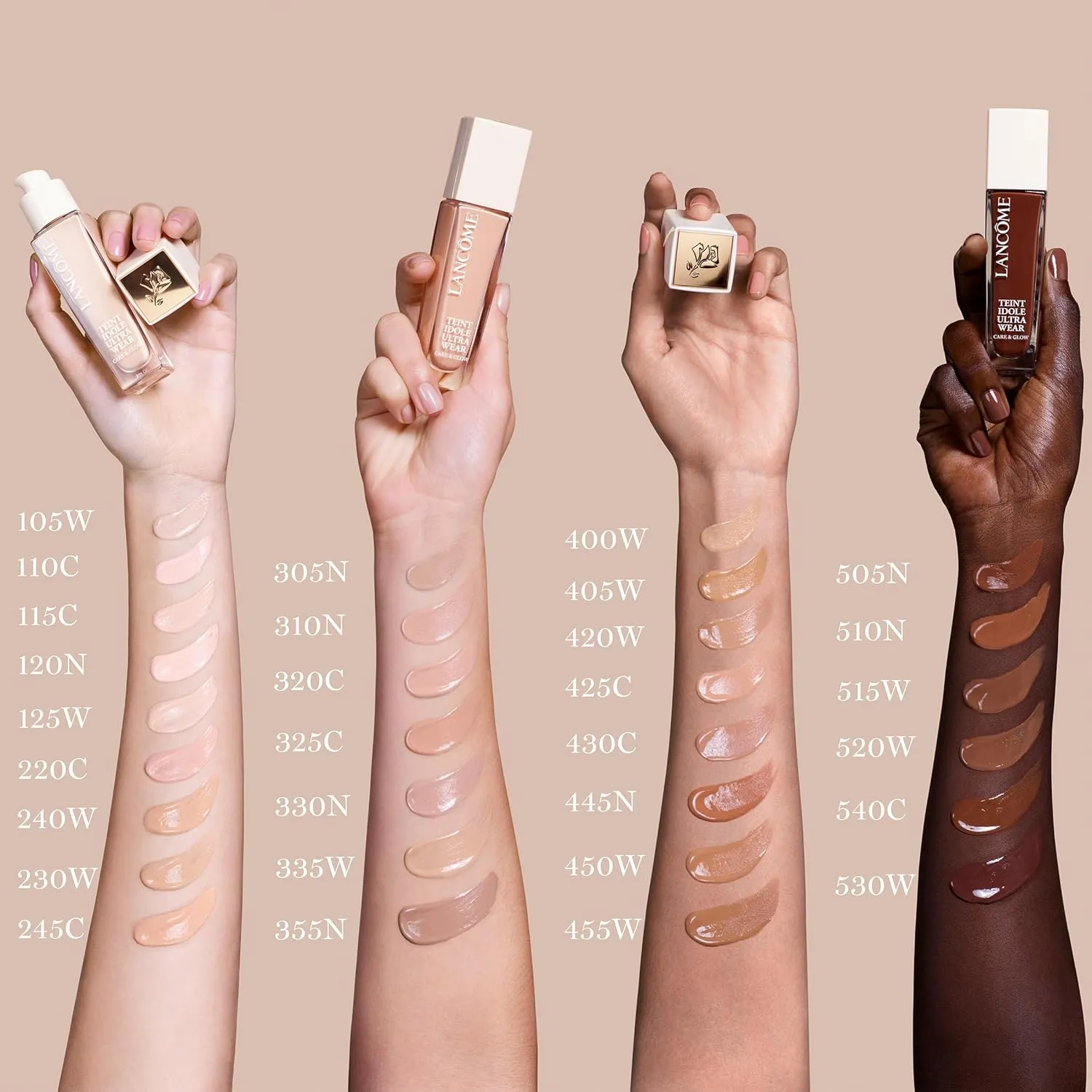 Lancme Teint Idle Ultra Wear Care & Glow Foundation for Up to 24H Healthy Glow - SPF27 - Medium Buildable Coverage & Natural Glow Finish