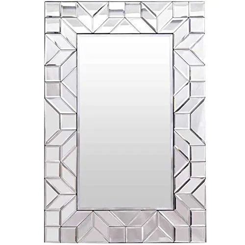 Large Framed Rectangular Bathroom Mirror