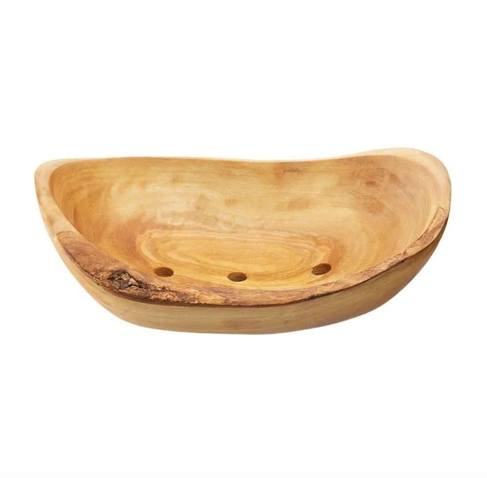 Large Olive Wood Soap Dish