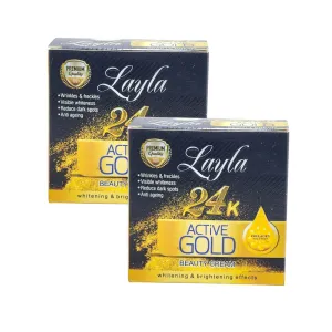 Layla 24k Active Gold Beauty Cream 20g (Pack of 2)