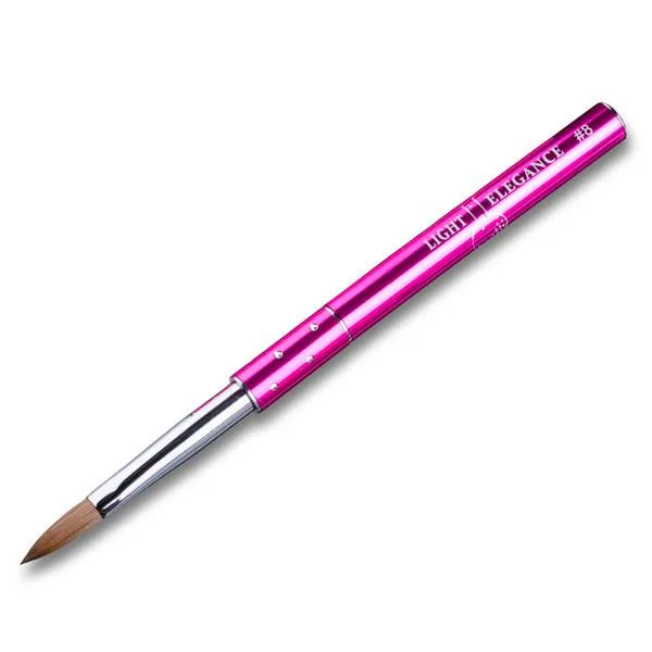 LE Brush | Pink Bling | Kolinsky Acrylic #8 Oval