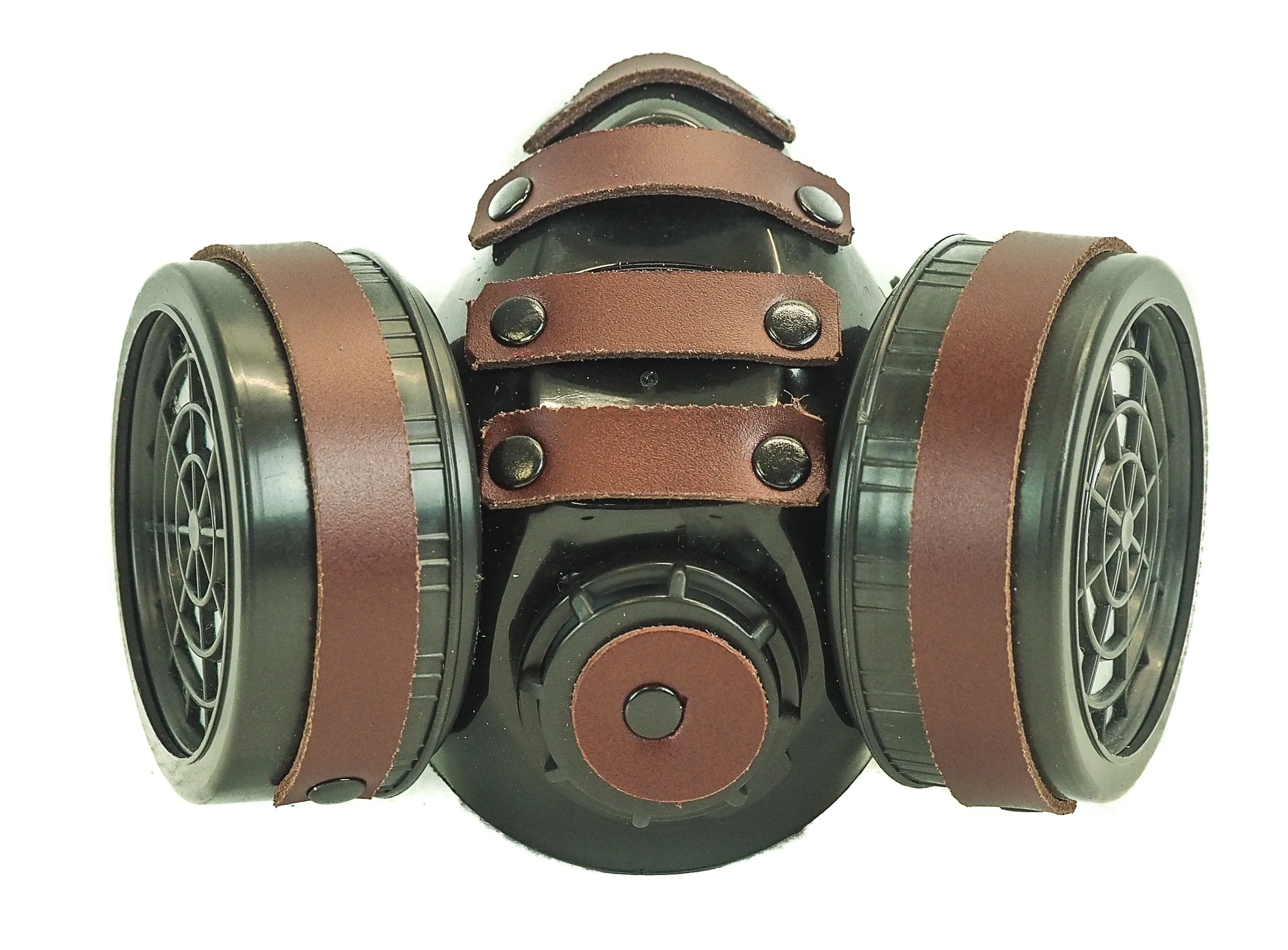 Leather Wrapped Gas Mask
Dual Active Filter Included