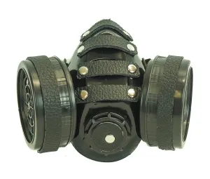 Leather Wrapped Gas Mask
Dual Active Filter Included