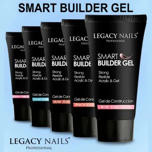 Legacy Nails Smart Builder Gel, 6 colors (1 oz)