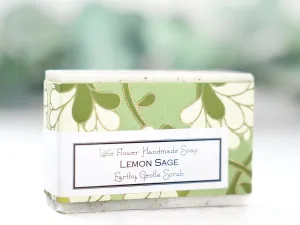 Lemon Sage Apricot Scrub - Handmade Bar Soap