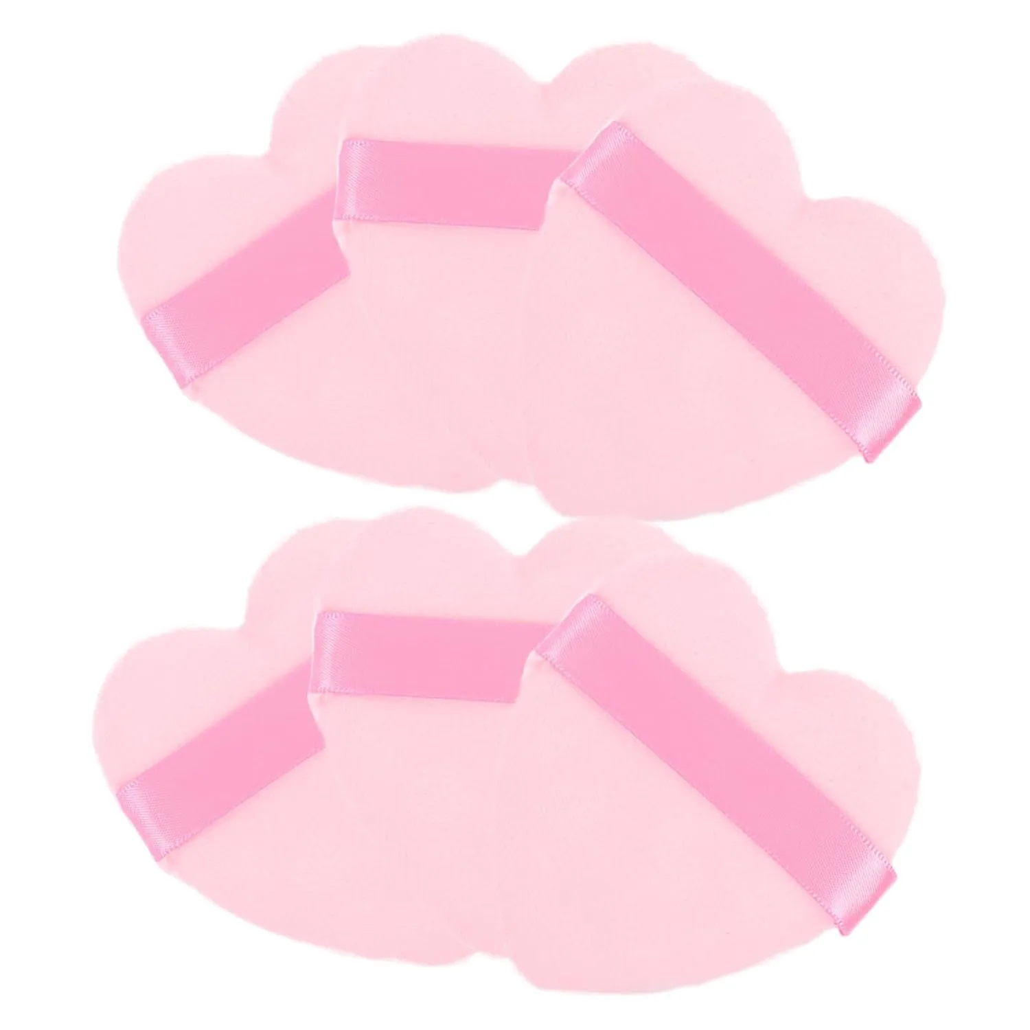 LIFKOME 6pcs Makeup Pads Heart Shaped Puff for Loose Powder for Foundation and Setting Beginner-friendly Beauty Tools