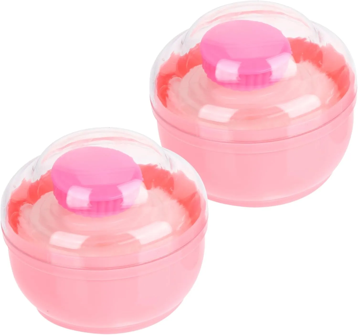 LIFKOME Loose Powder Puff Box Body Powder Containers Empty Puff Applicator Travel-Friendly