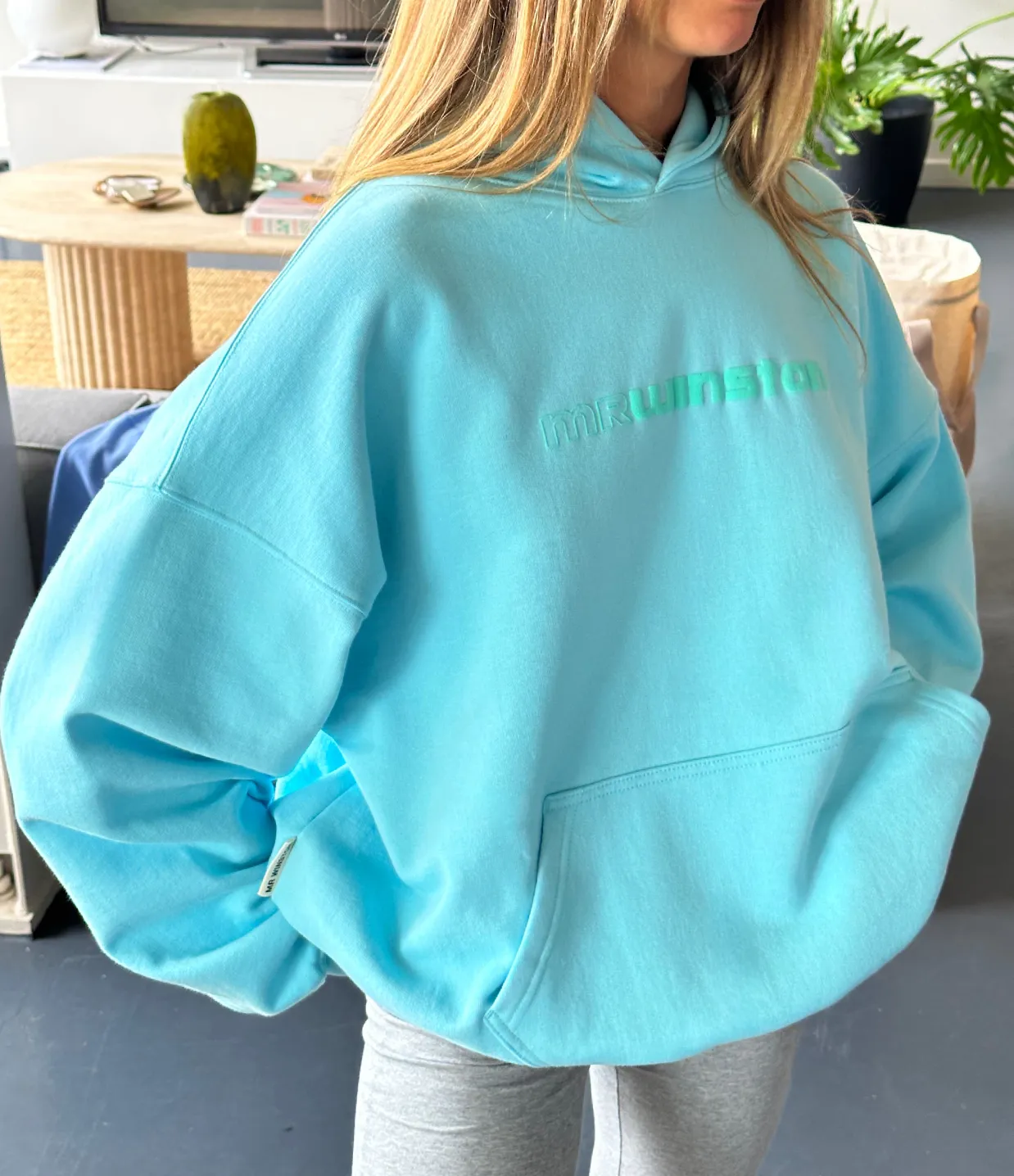 Lime Puff Boyfriend Hood