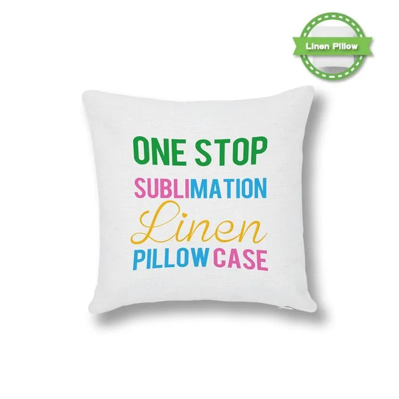 Linen Cushion Cover White 25 x 25