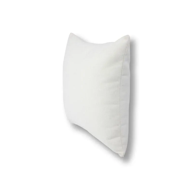 Linen Cushion Cover White 25 x 25