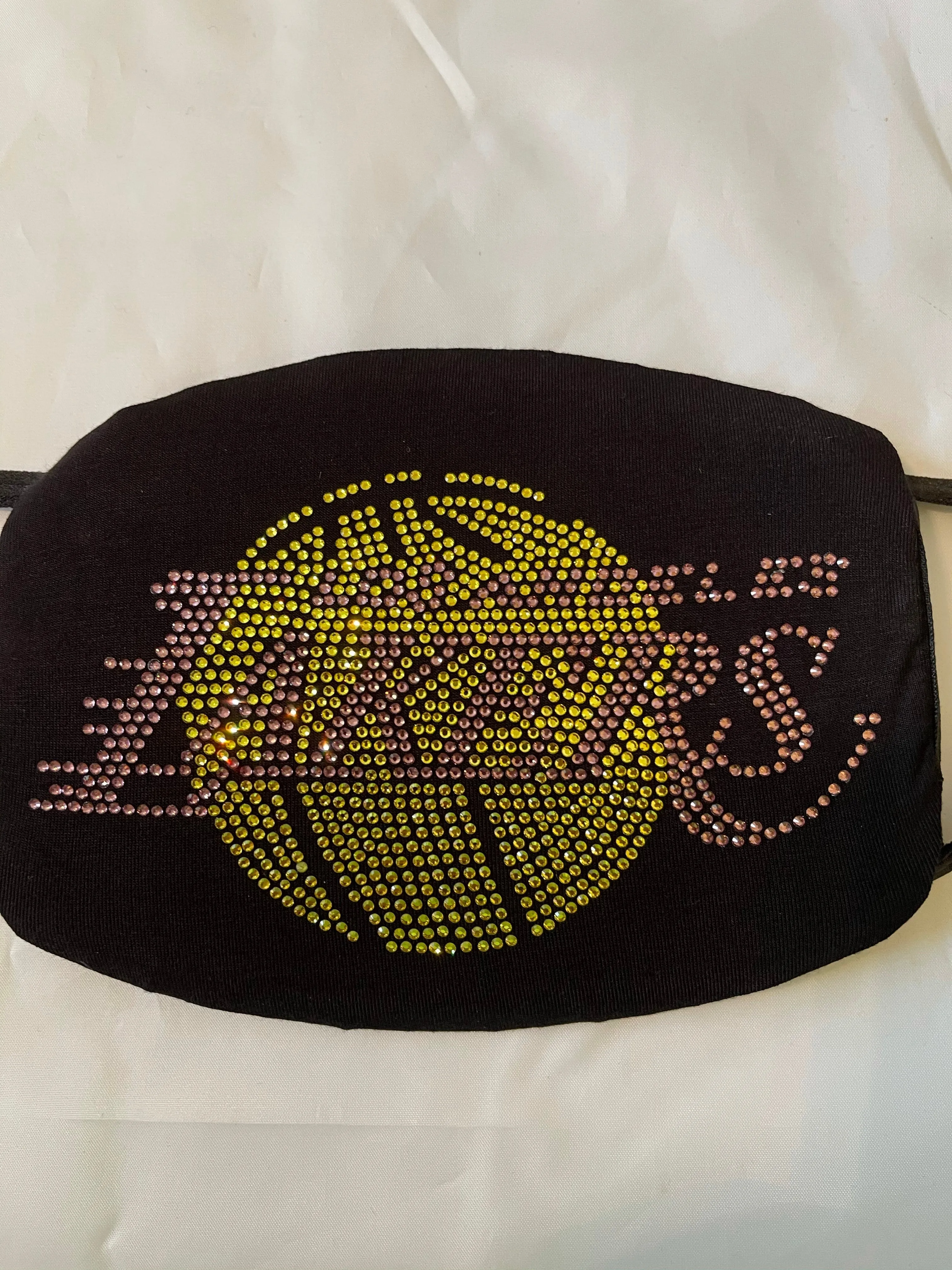 Los Angeles Lakers Rhinestone Bling Face Mask Washable