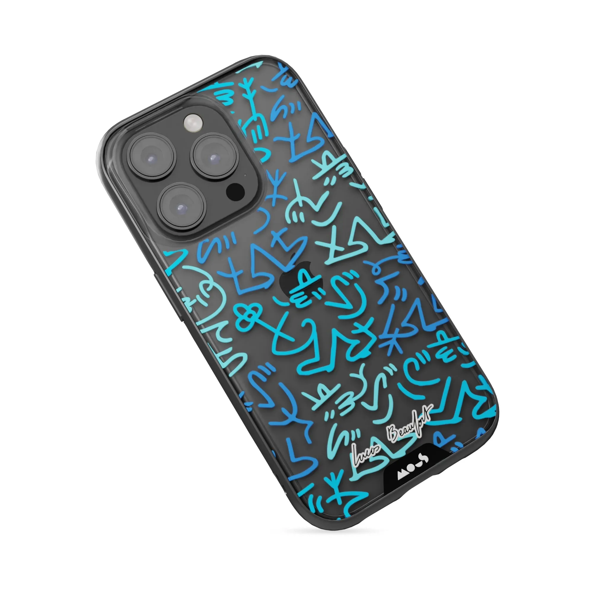 Lucas Beaufort Blue Printed Phone Case