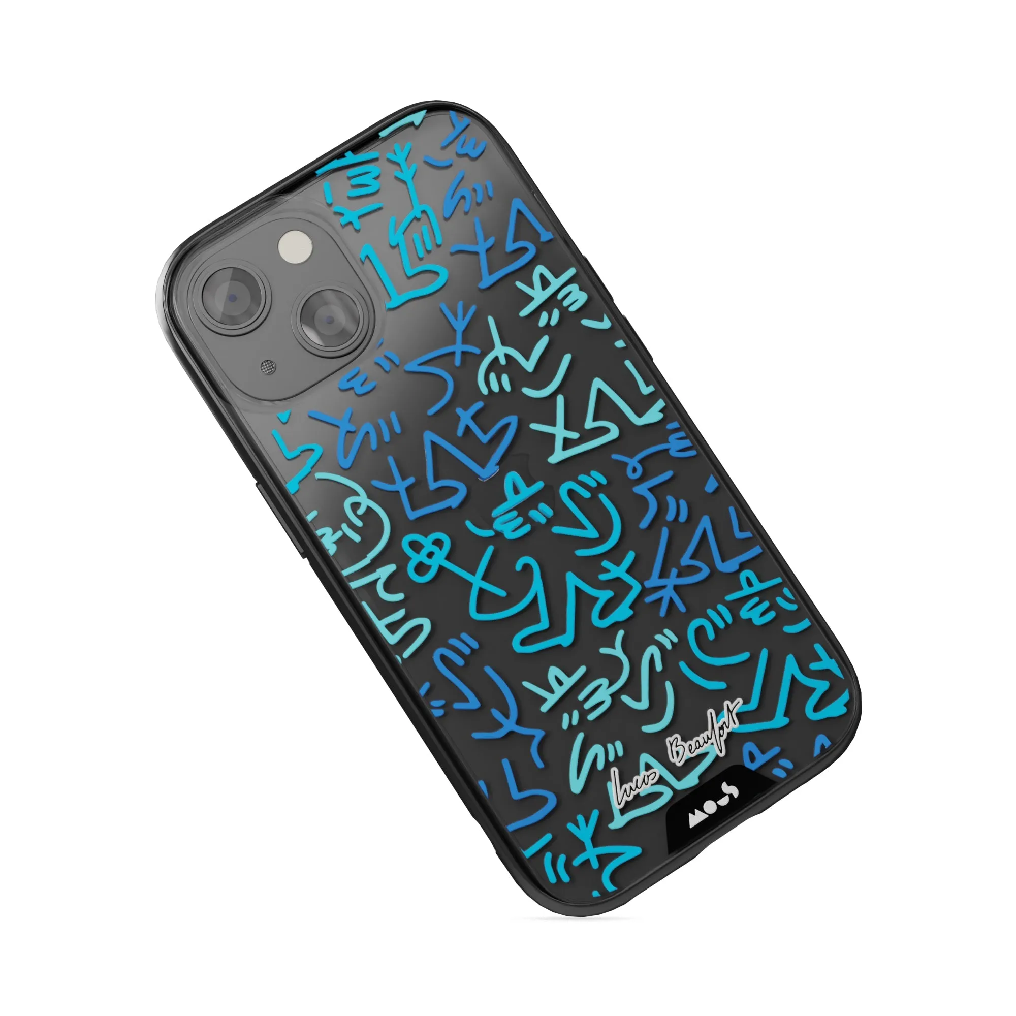 Lucas Beaufort Blue Printed Phone Case