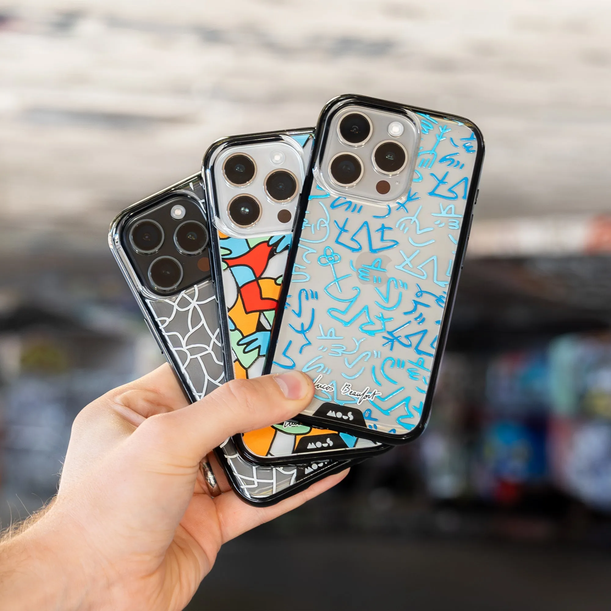 Lucas Beaufort Blue Printed Phone Case