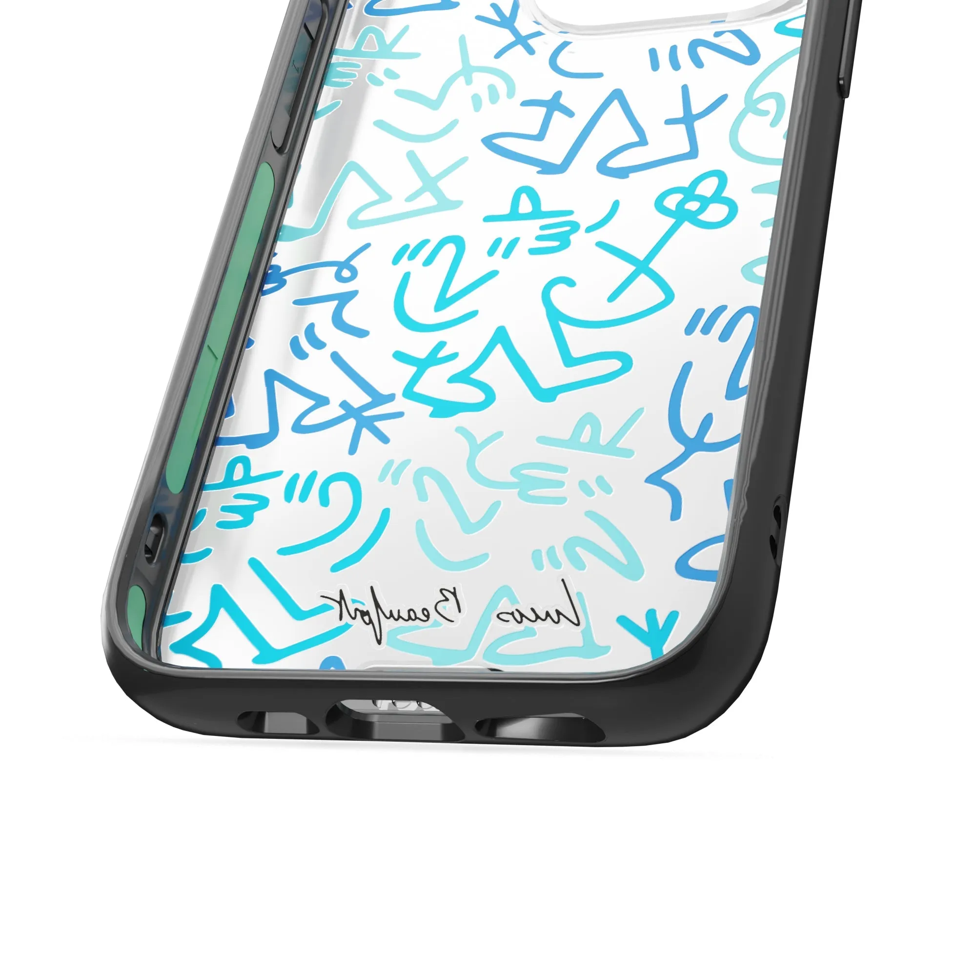 Lucas Beaufort Blue Printed Phone Case