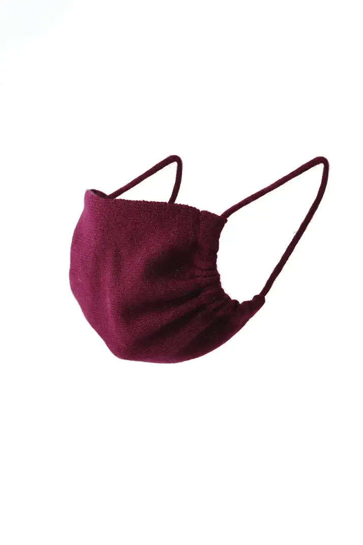 Luxe Knitted Pure Cashmere Re-usable Face Mask