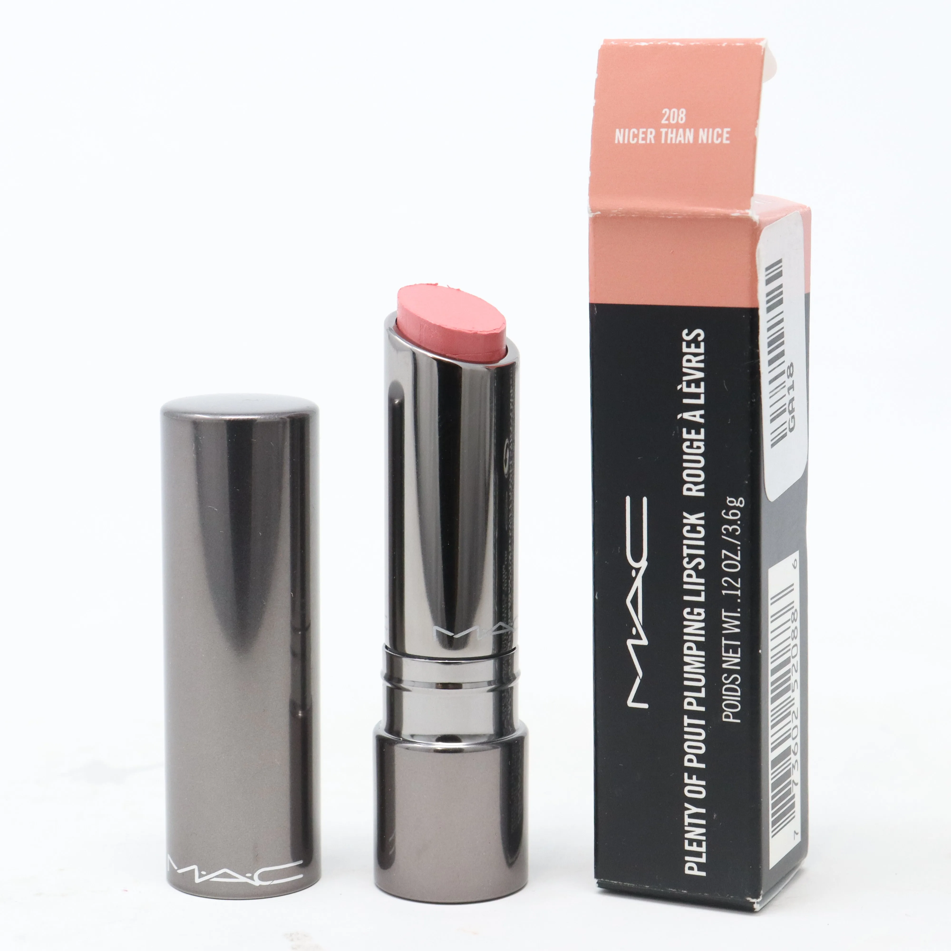 Mac Plenty Of Pout Plumping Lipstick  0.12oz/3.6g New With Box