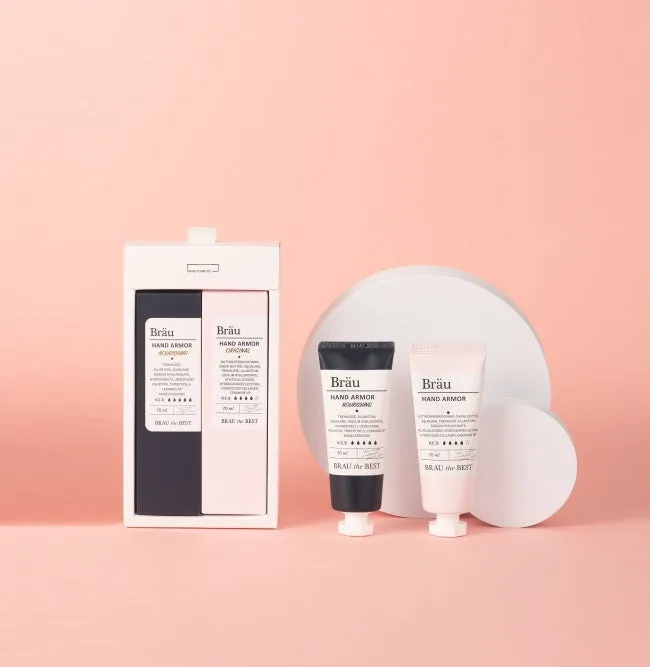 Made in Korea BRAU High Moisturizing With hand armour hand cream GIFT SET 70ml 70ml