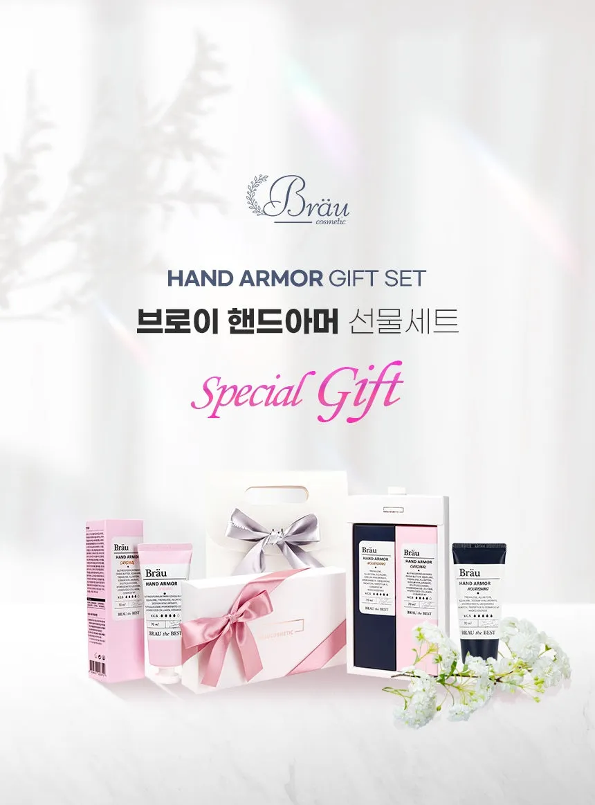 Made in Korea BRAU High Moisturizing With hand armour hand cream GIFT SET 70ml 70ml