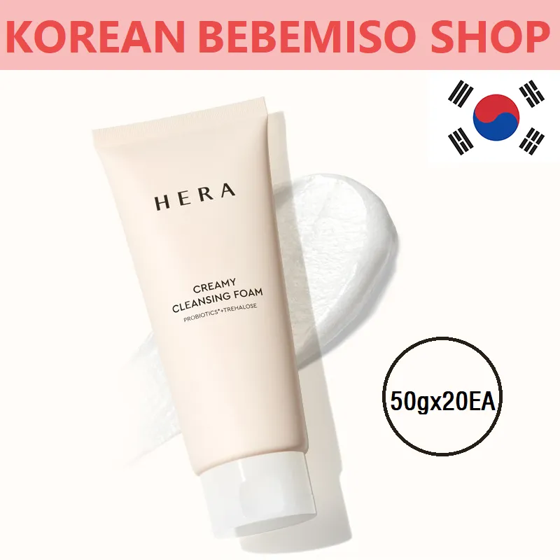 Made in Korea HERA NEW CREAMY soothing the skin CLEANSING FOAM Mini 1000ml(50g X 20EA)(free shipping)
