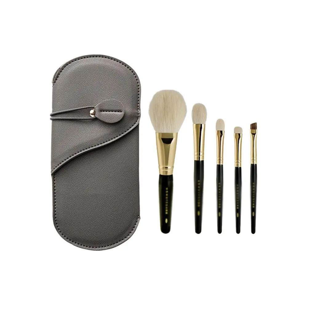 Makeup Brush Set 5pcs Super Soft Makeup Tools Brush Pack Loose Powder Brush Eyeshadow Brush(18cm,D)