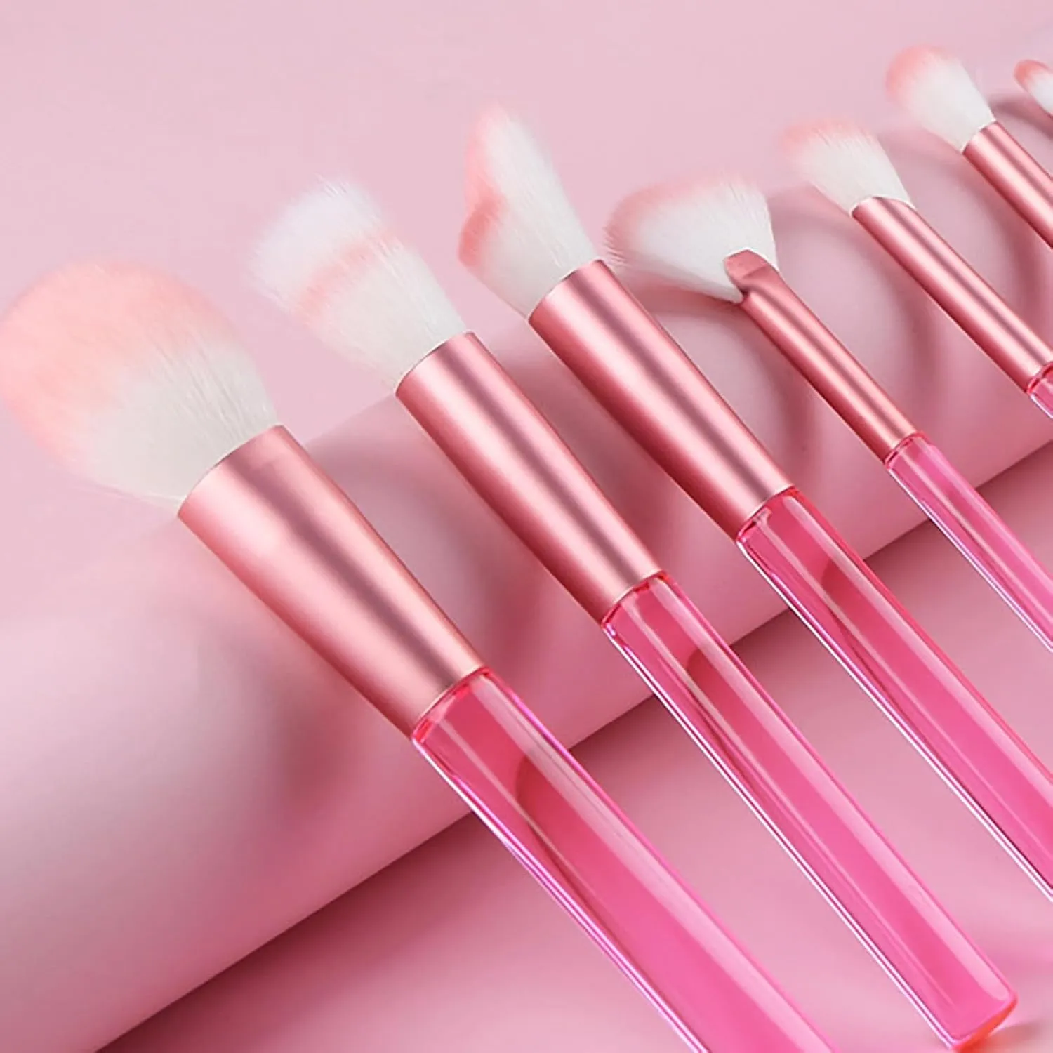 Makeup Brush Set with Storage Case, 9 Pcs Synthetic Professional Flat Foundation Brush,Eyeshadow Contour Eyeliner Concealer Blending Powder Brushes,Gifts for Mom