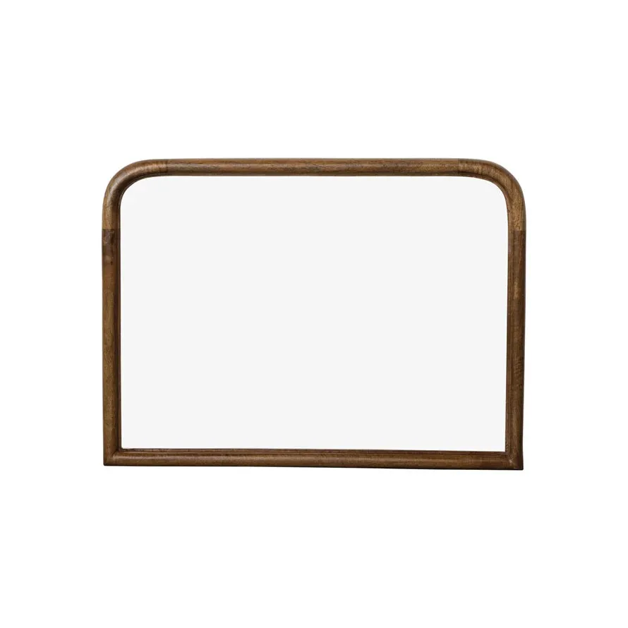 Mango Wood Framed Wall Mirror, Natural