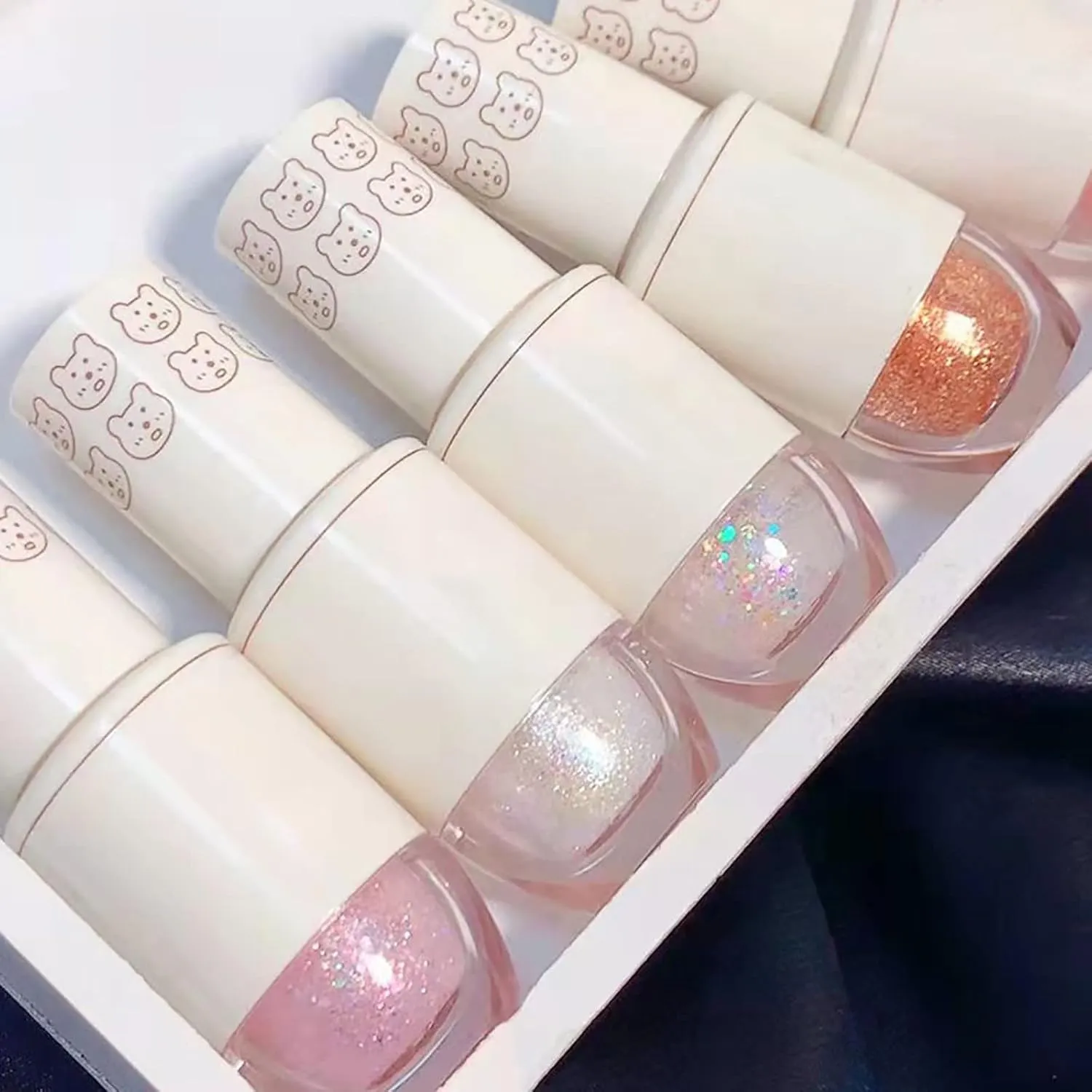 Mauve Eye Brightener Stick Erinde Liquid Glitter Eyeshadow Eyeliner Korean Makeup Tear Drop Metallic Lightweight Water Texture Long Wearing Loose Glitter Glue For Crystals Eye Glitter Two Faced Woman