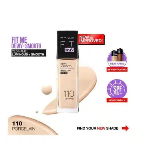 Maybelline Fit Me Dewy   Smooth Foundation 110