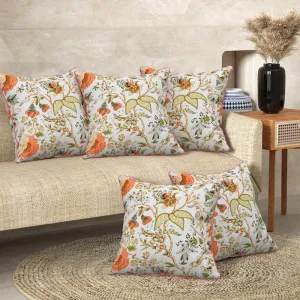 Mehan Floral Cushion Cover - Set Of Five