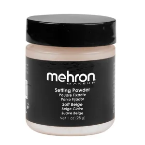 Mehron | Setting Powder - Discontinued by Manufacturer- Soft Beige - 1oz - Discontinued by Manufacturer
