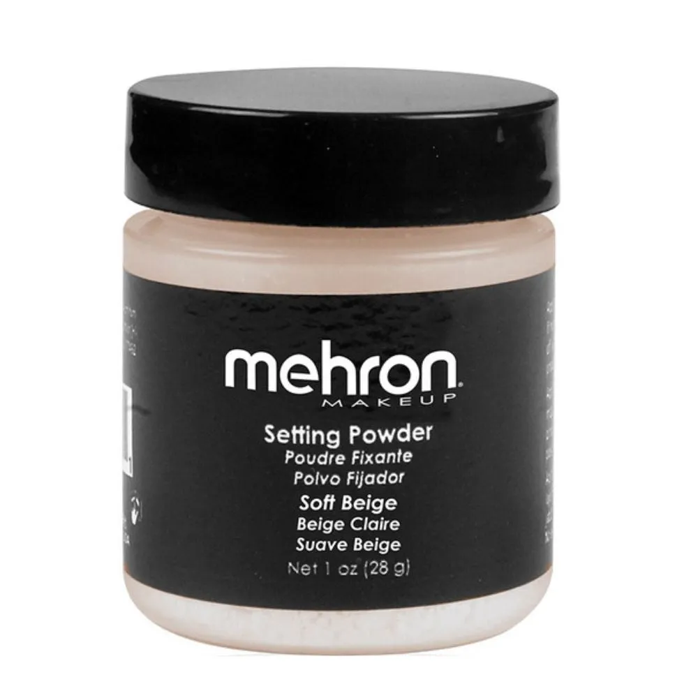 Mehron | Setting Powder - Discontinued by Manufacturer- Soft Beige - 1oz - Discontinued by Manufacturer