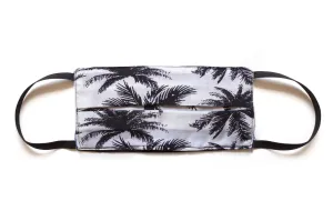 Men's Face Mask Palm Tree Black