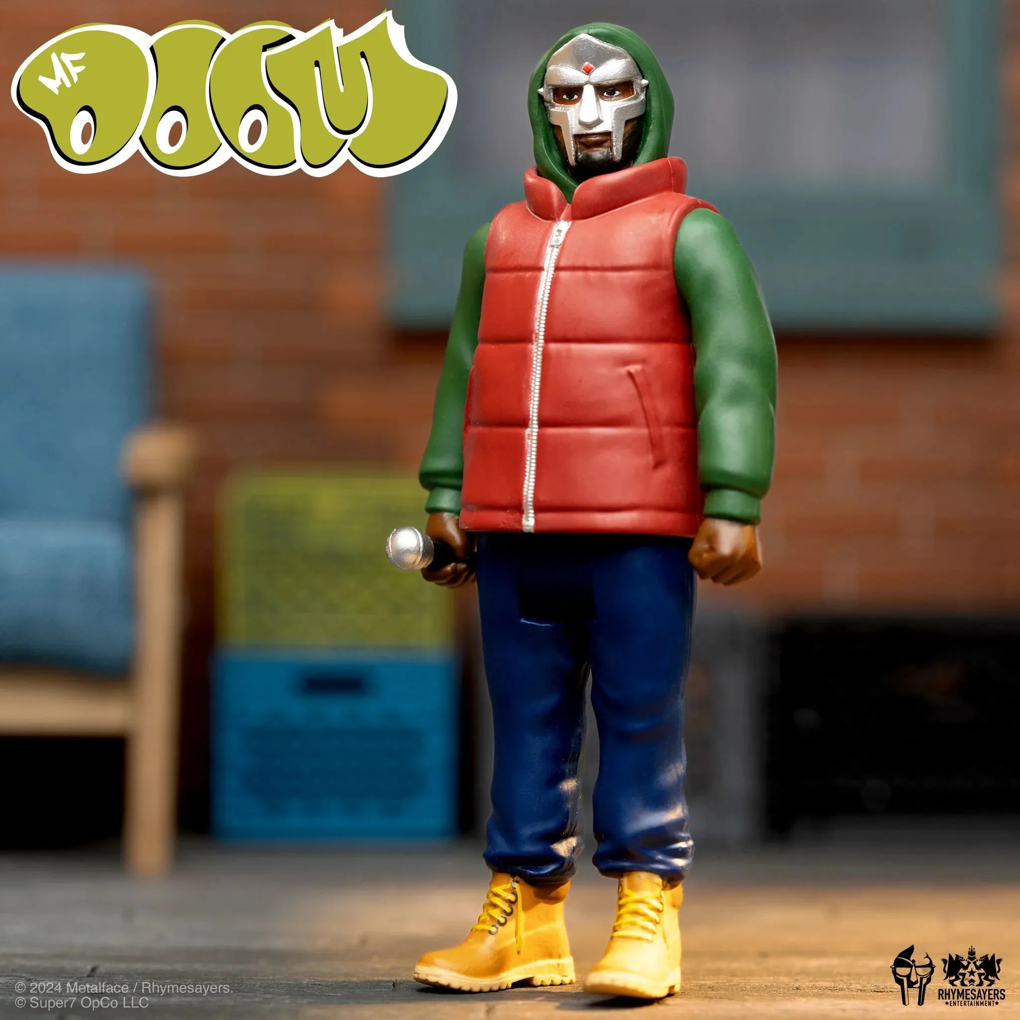 MF DOOM ReAction Figures Wave 2 MF DOOM (Mm..Food) Cereal Box & Toy