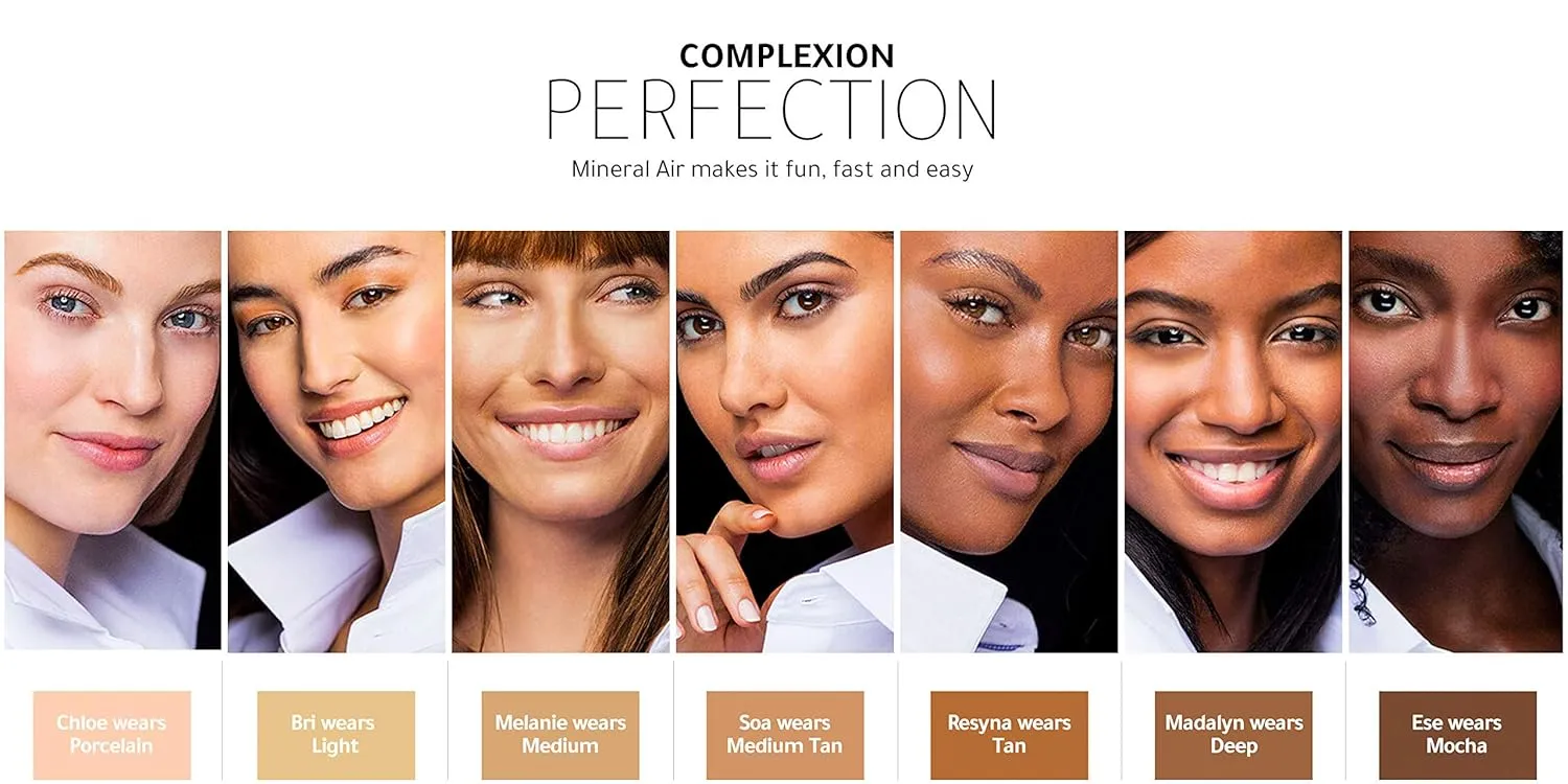 Mineral Air Four-in-One Foundation for Mineral Air Mist DeviceColor, 10 ml, Travel Size - Medium