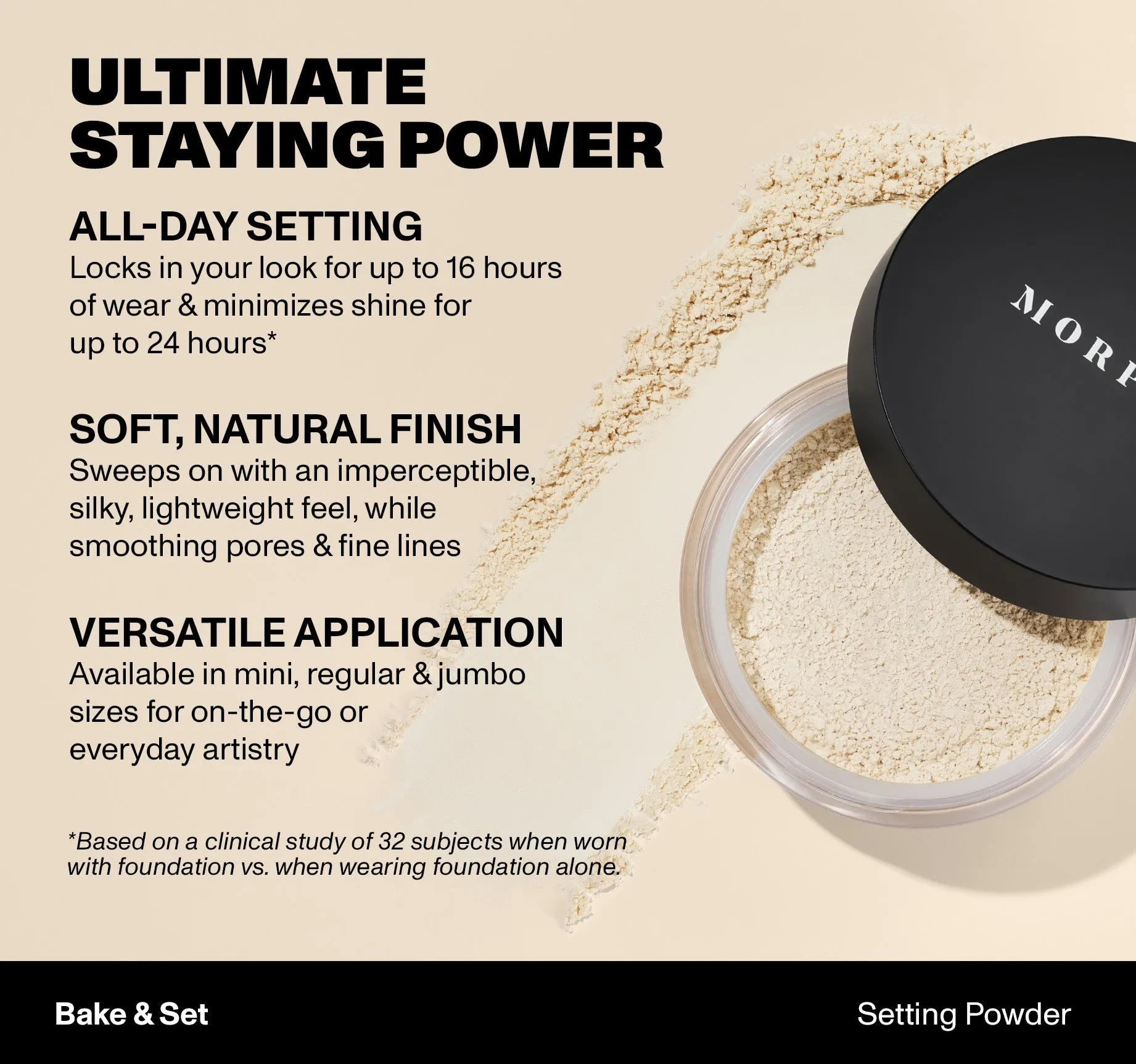 Mini Bake & Set Soft Focus Setting Powder - Translucent