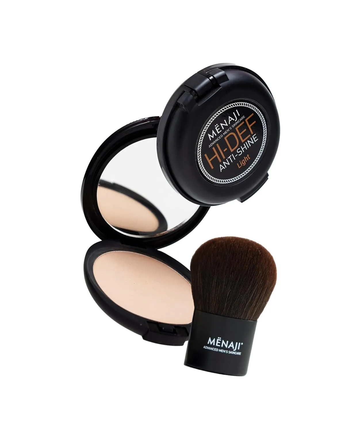 MNAJI Anti-Shine Powder Light and a Deluxe Kabuki Brush