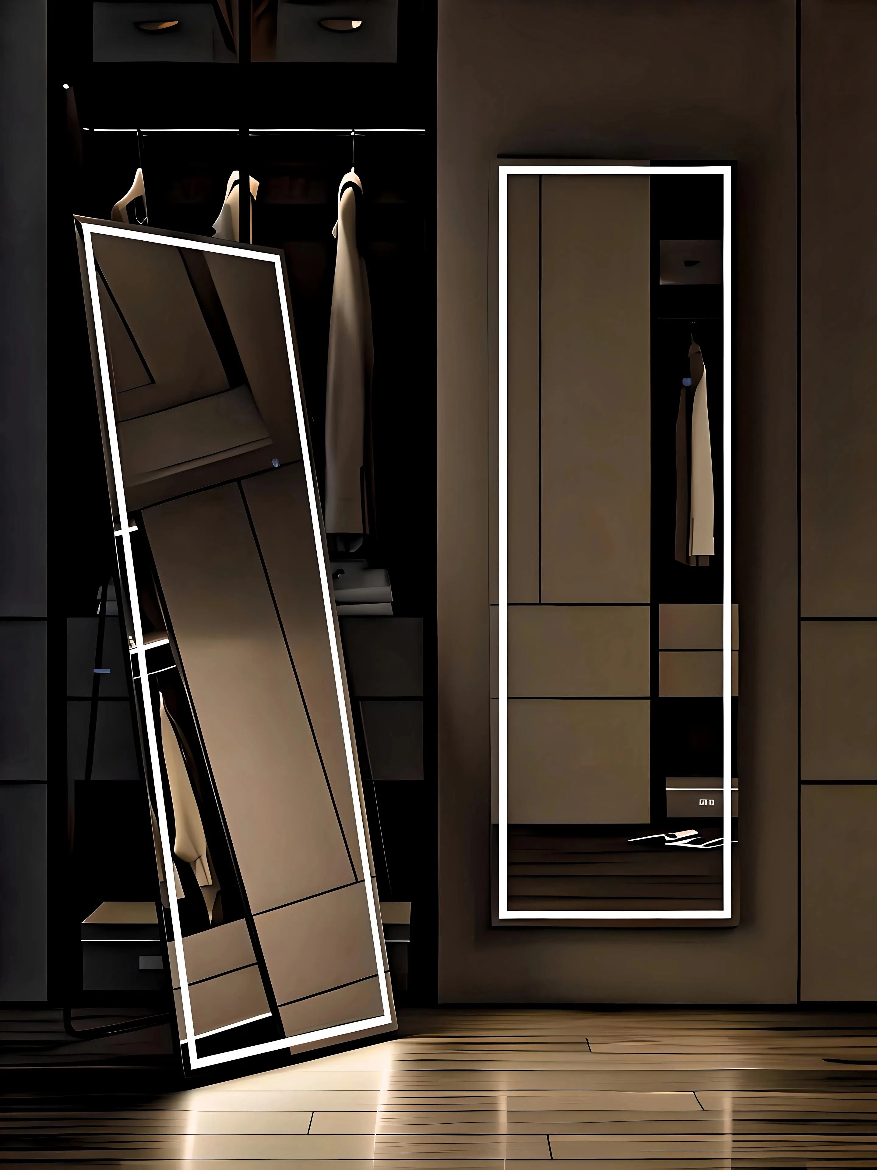 Modern LED Standing Mirror