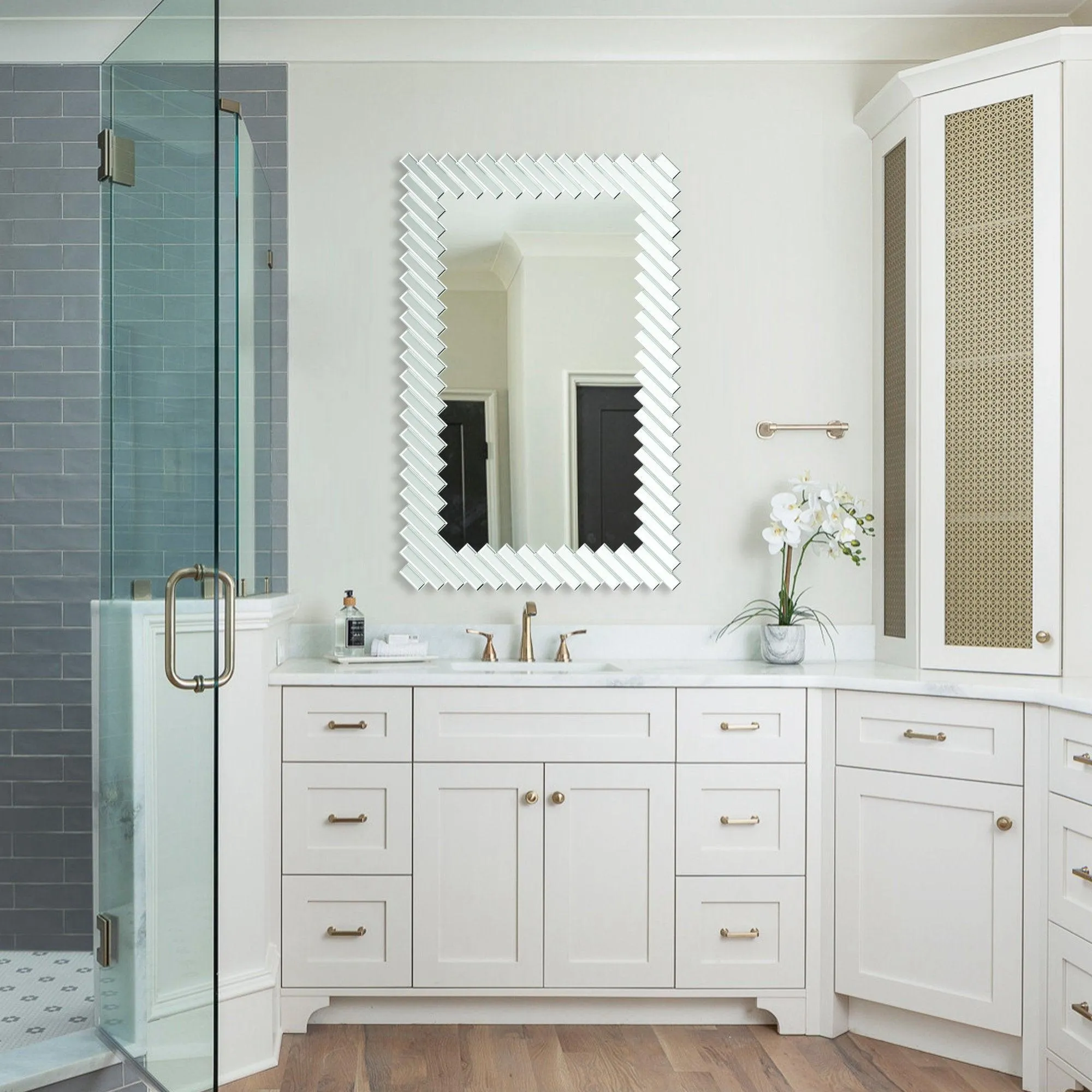 Modern Rectangle Framed Decorative Mirror
