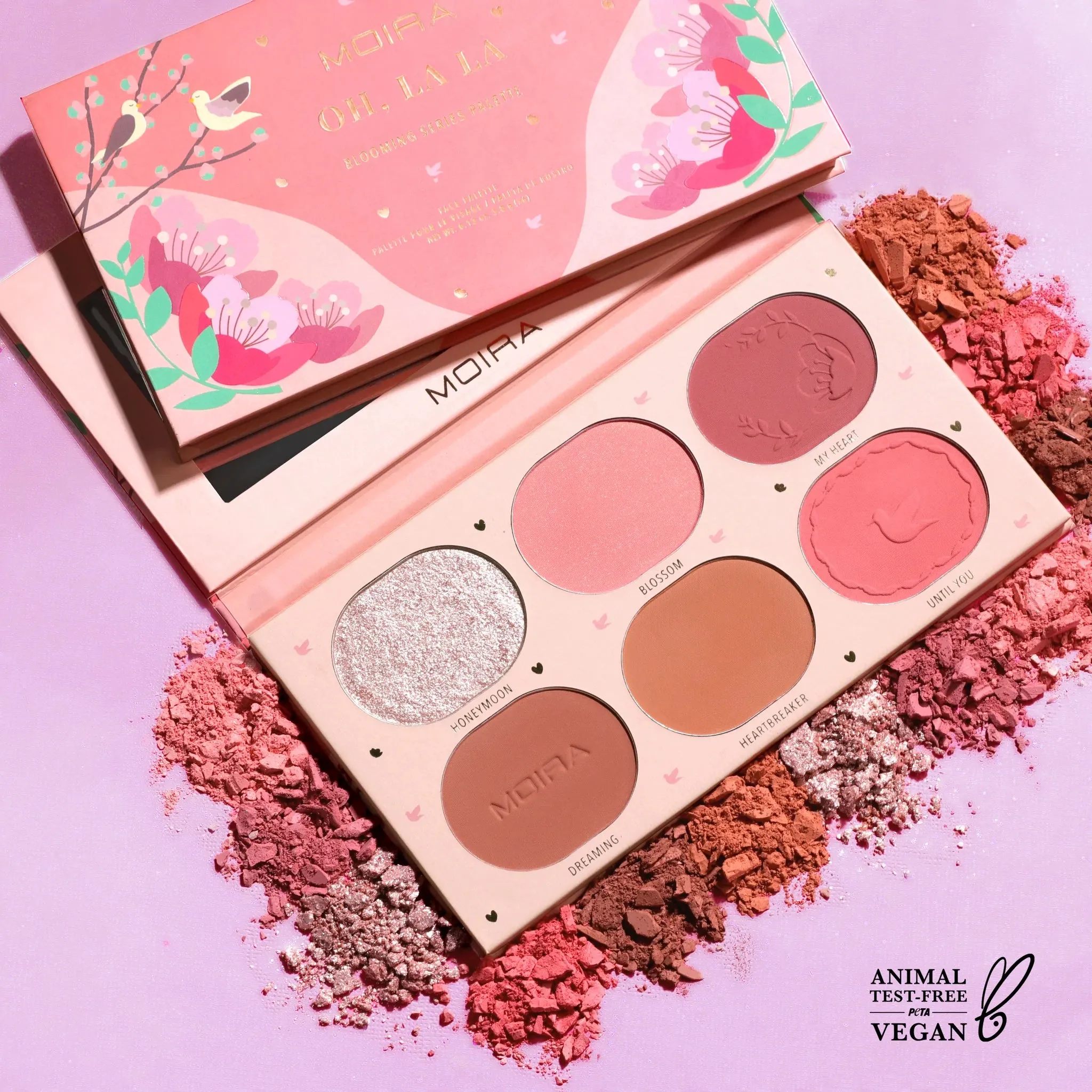 Moira Blooming Series-04 Oh, La La Pressed Pigment Palette