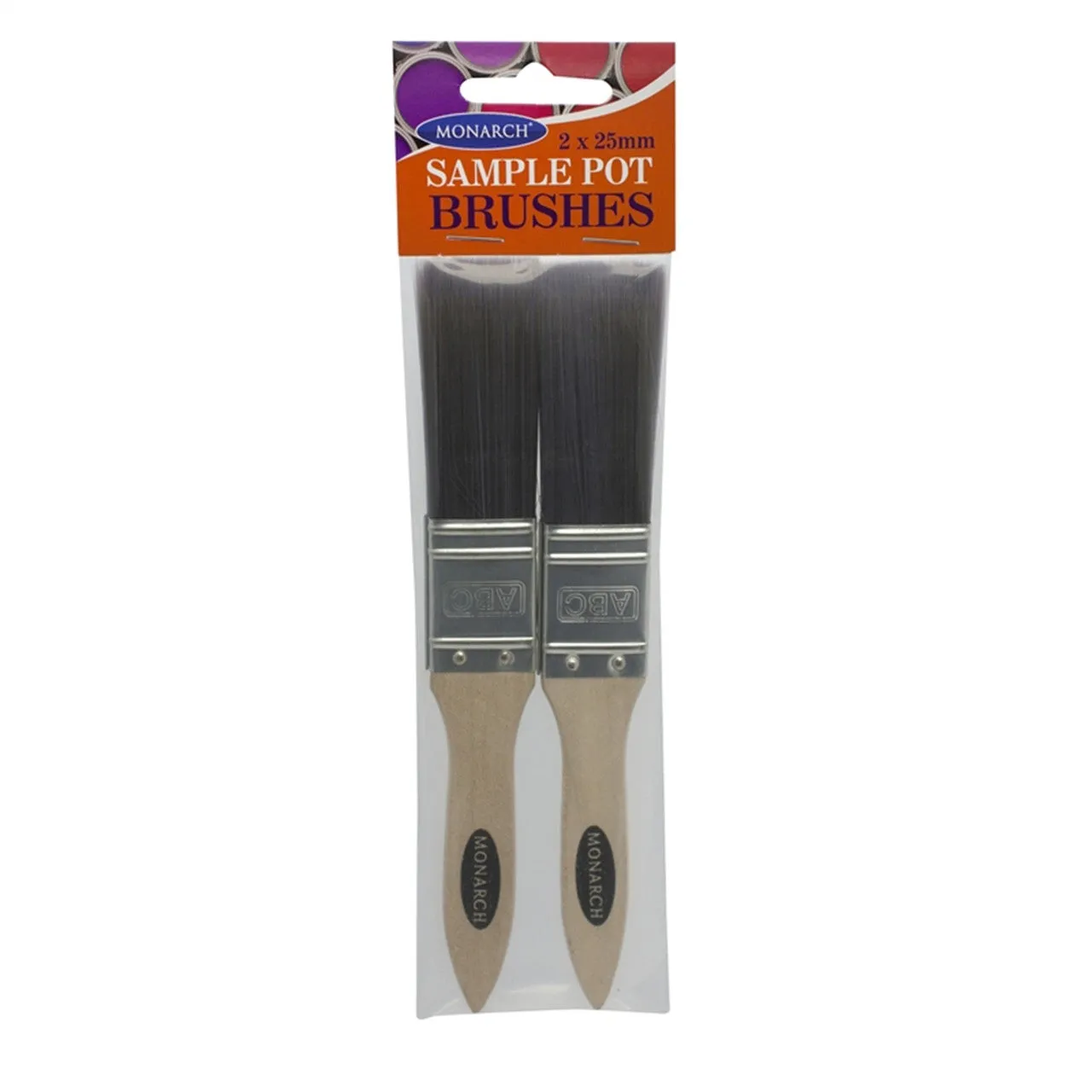 Monarch 25mm Sample Pot Brush - 2 Pack