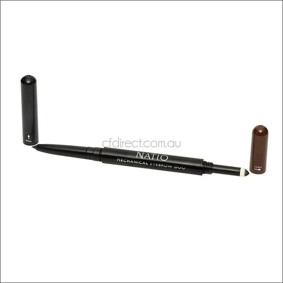 Natio Mechanical Eyebrow Duo - Dark Brown 0.7g