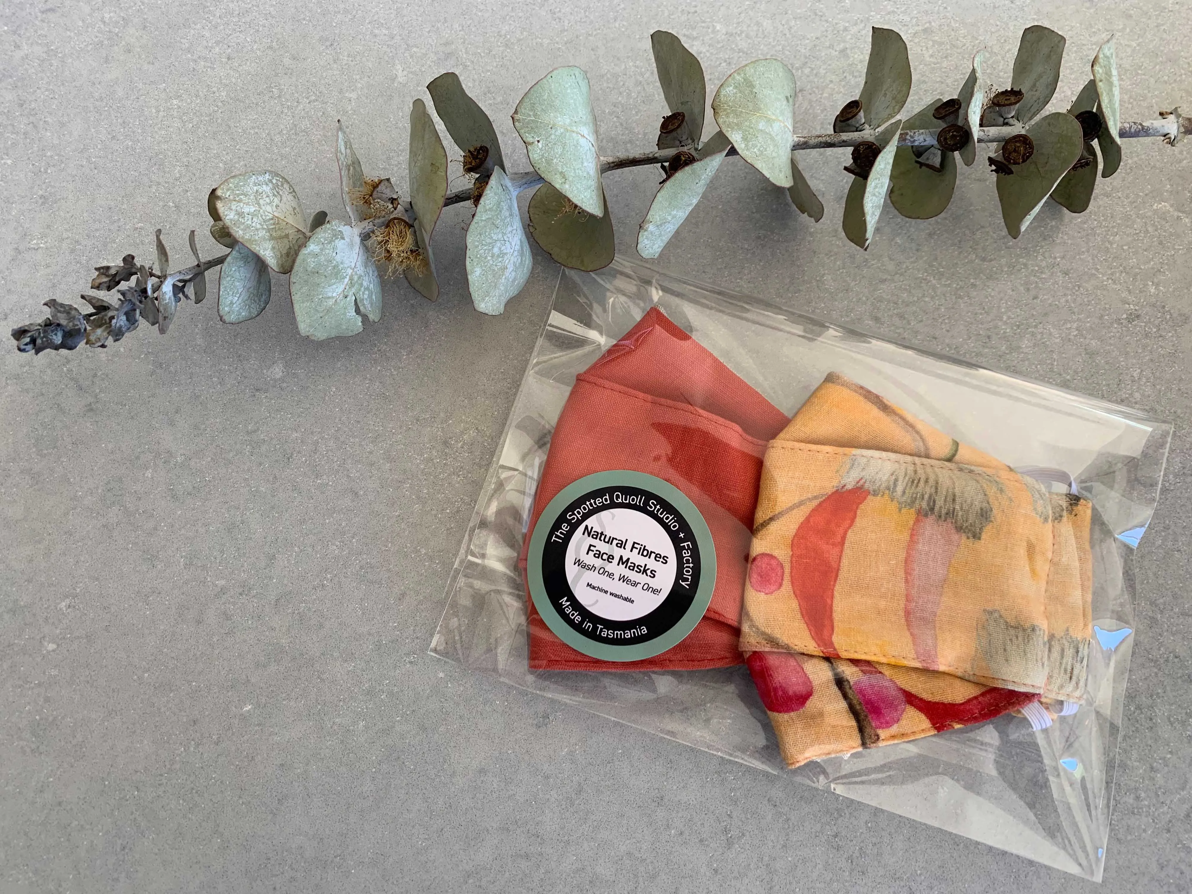 Natural Fibre Face Masks Double Packs
