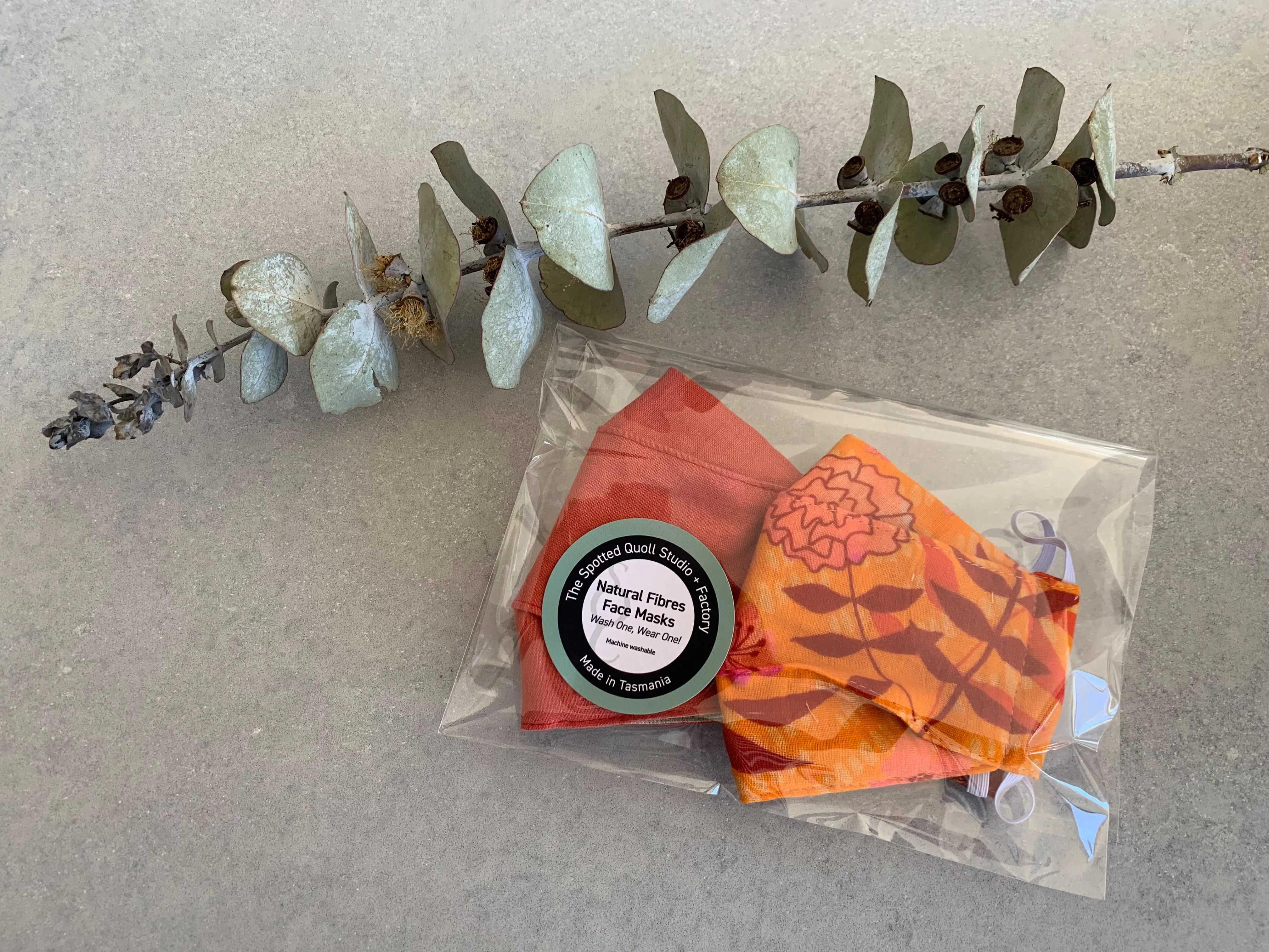 Natural Fibre Face Masks Double Packs