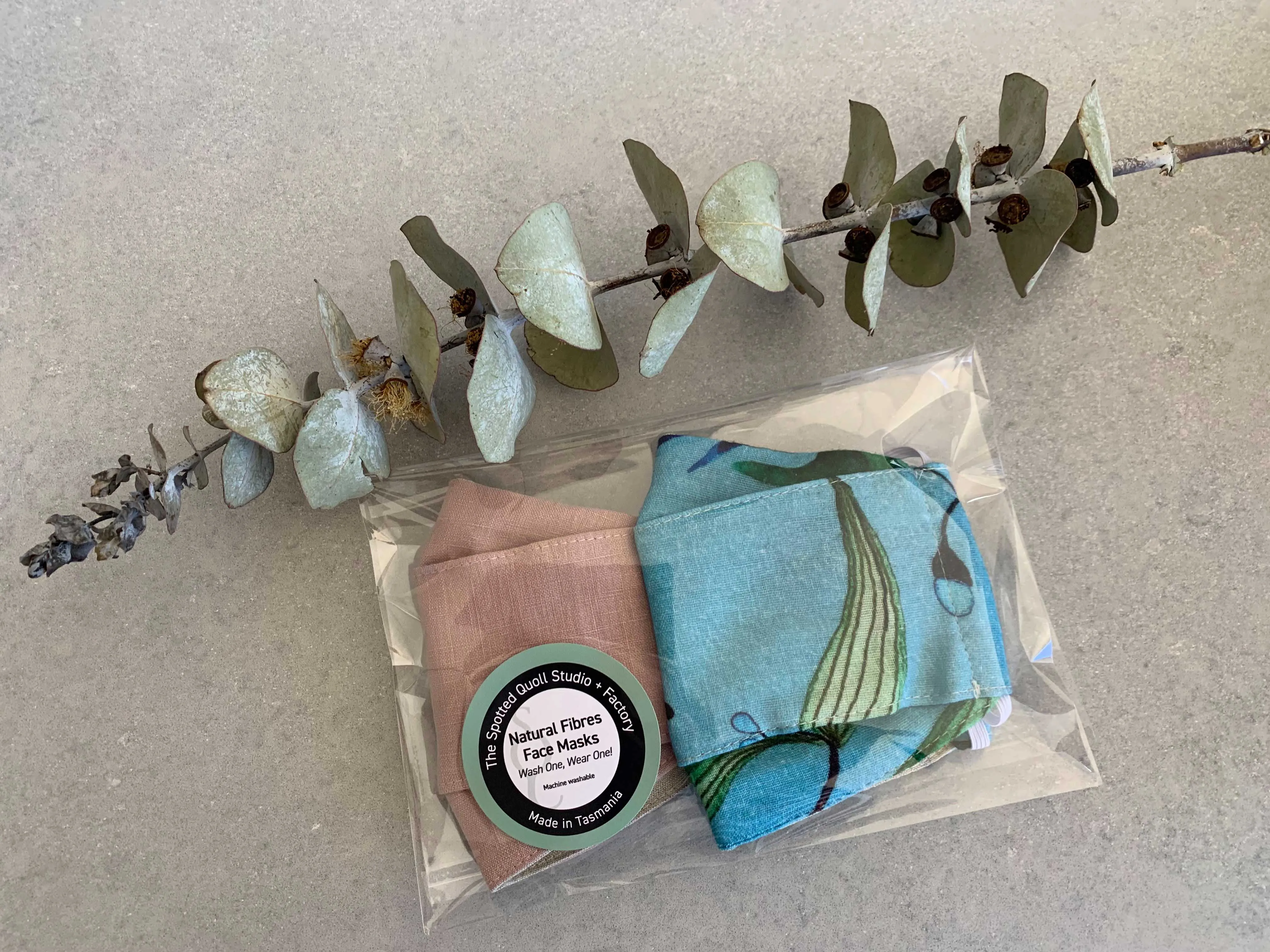 Natural Fibre Face Masks Double Packs