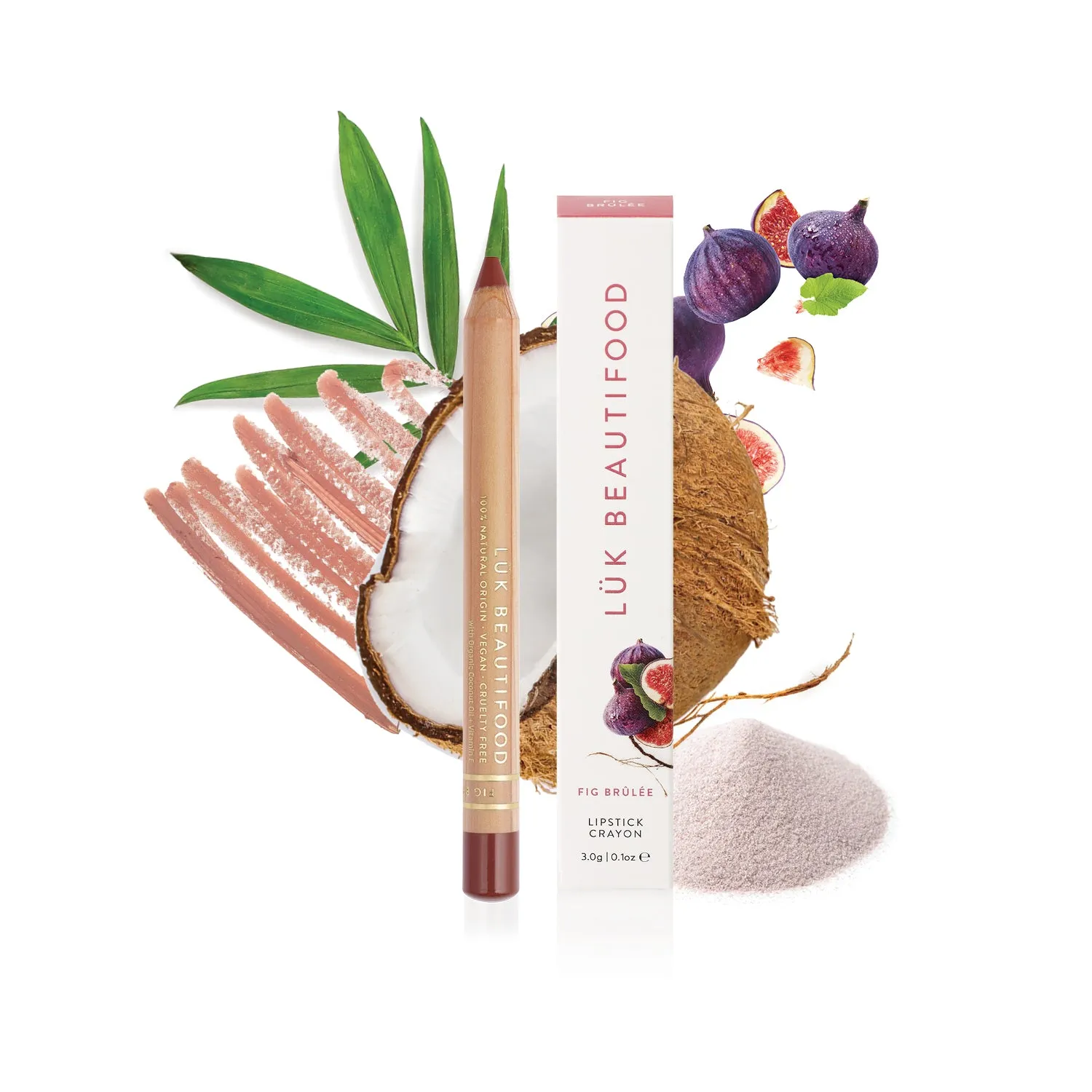 Natural Lipstick Crayon in Fig Brûlée