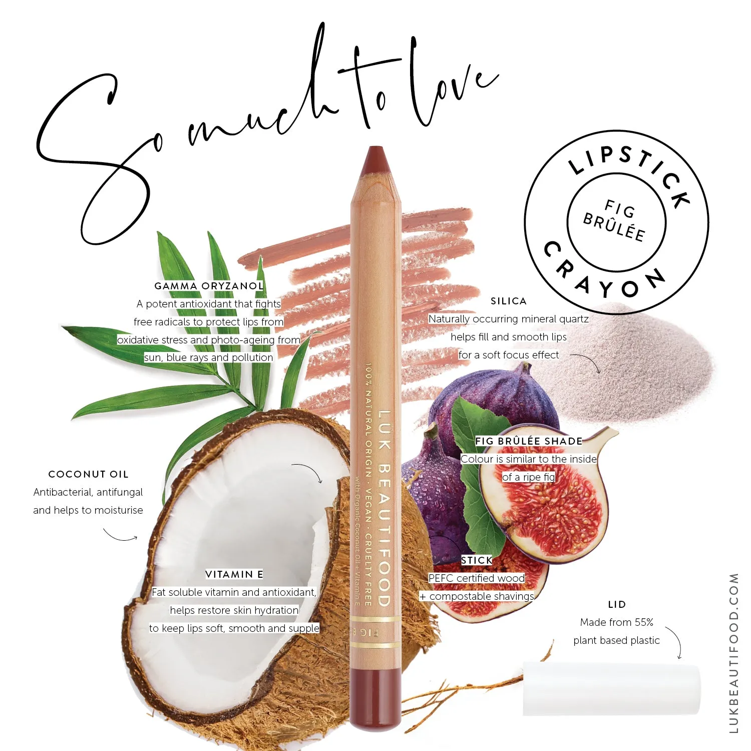 Natural Lipstick Crayon in Fig Brûlée