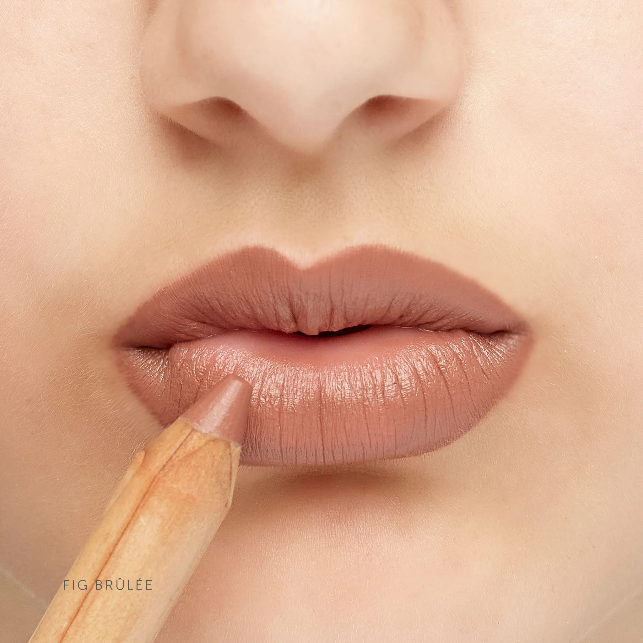 Natural Lipstick Crayon in Fig Brûlée