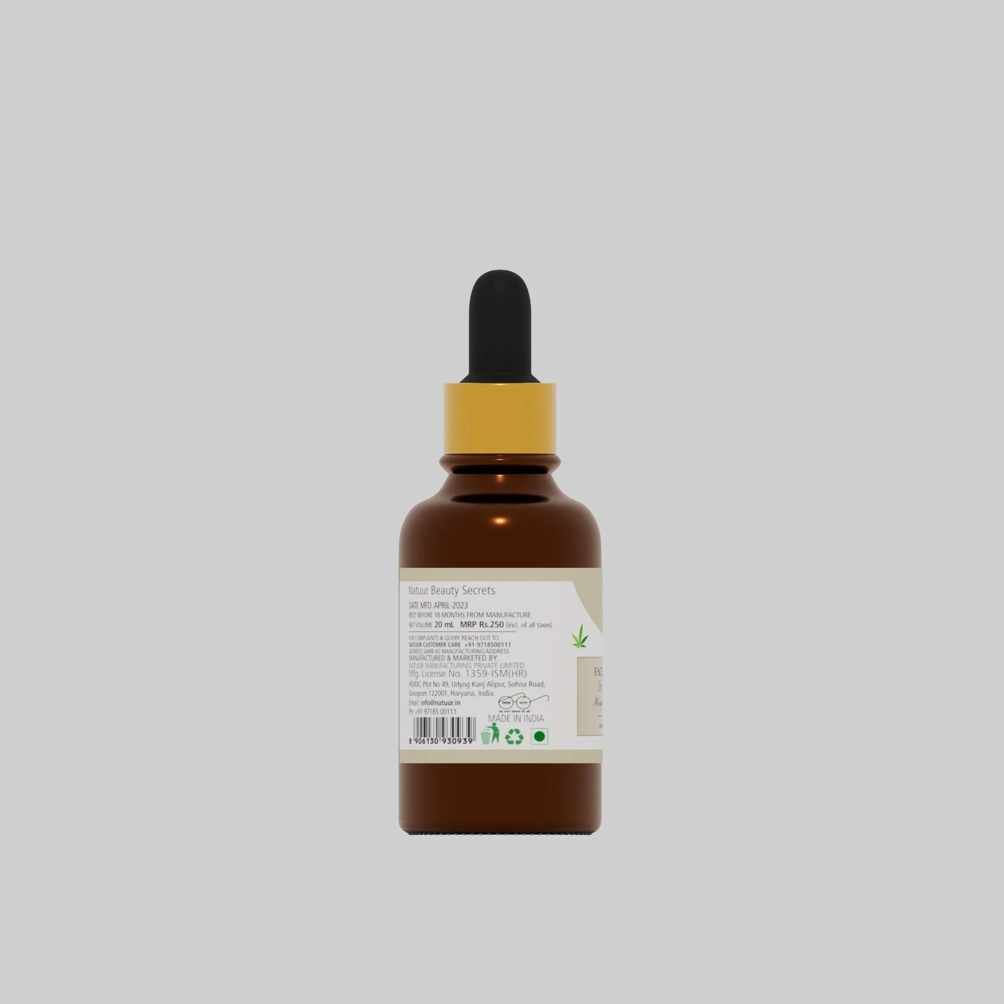 Natuur Face Serum Hydrating  for Dry Skin - Nourishing & Moisturizing